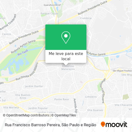 Rua Francisco Barroso Pereira mapa