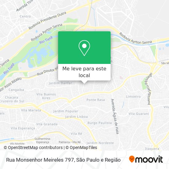 Rua Monsenhor Meireles 797 mapa