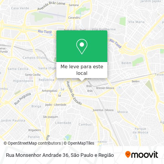 Rua Monsenhor Andrade 36 mapa