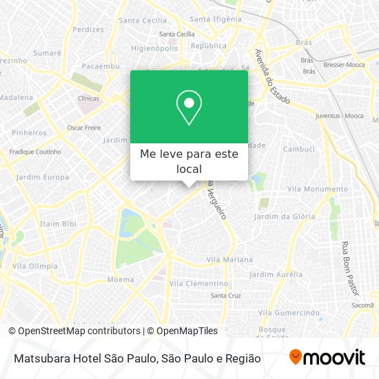 Matsubara Hotel São Paulo mapa