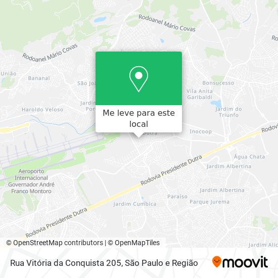 Rua Vitória da Conquista 205 mapa