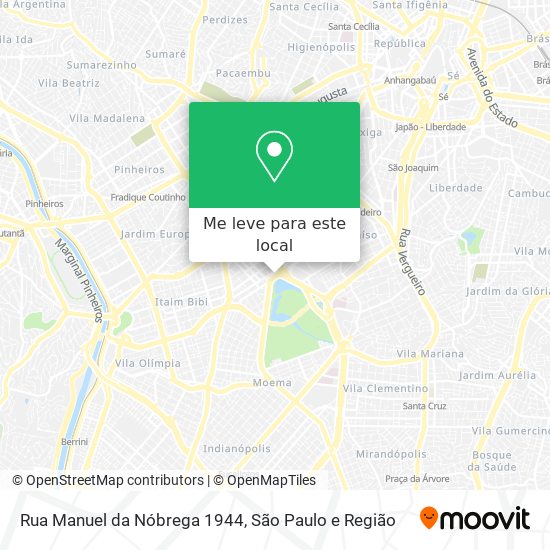 Rua Manuel da Nóbrega 1944 mapa