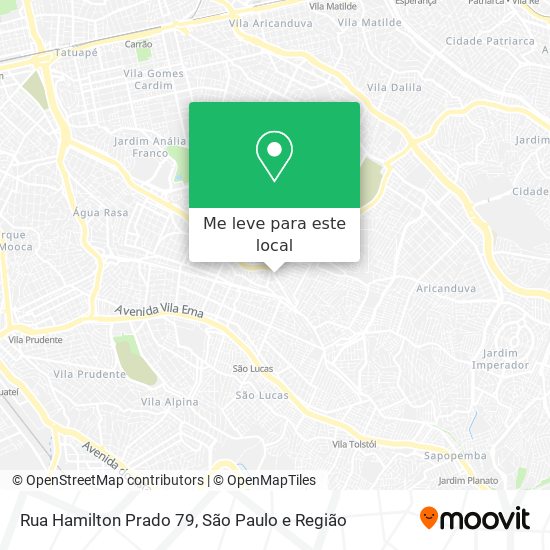 Rua Hamilton Prado 79 mapa