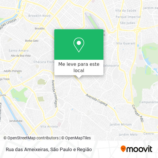 Rua das Ameixeiras mapa