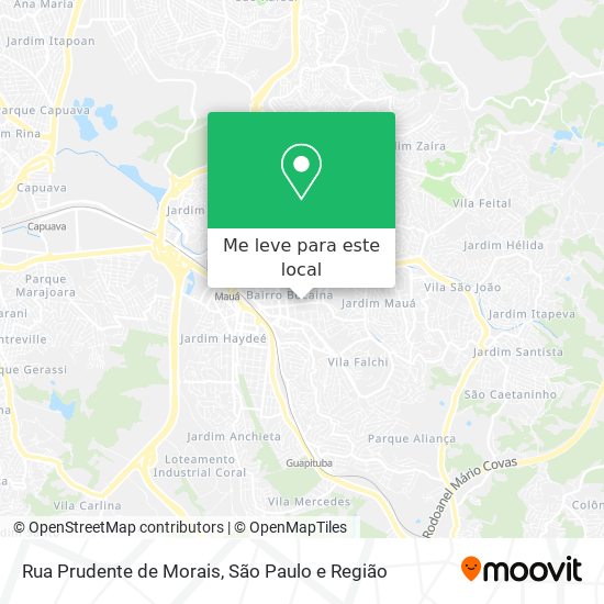 Rua Prudente de Morais mapa