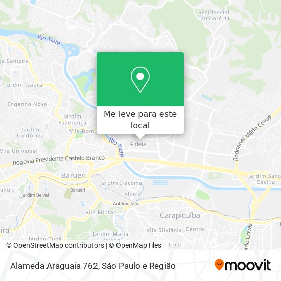 Alameda Araguaia 762 mapa