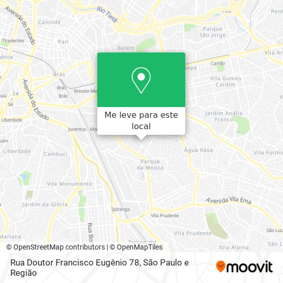 Rua Doutor Francisco Eugênio 78 mapa