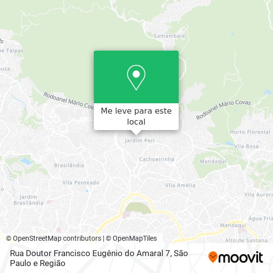 Rua Doutor Francisco Eugênio do Amaral 7 mapa