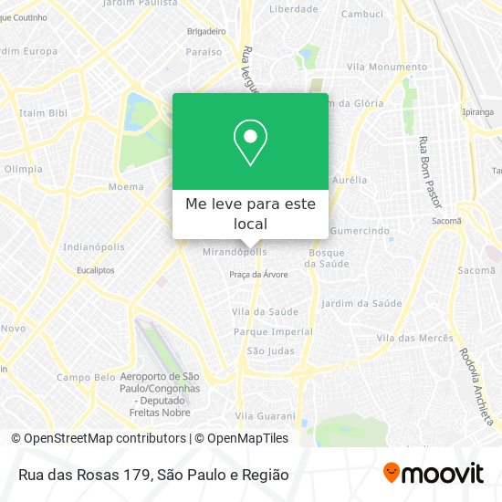Rua das Rosas 179 mapa