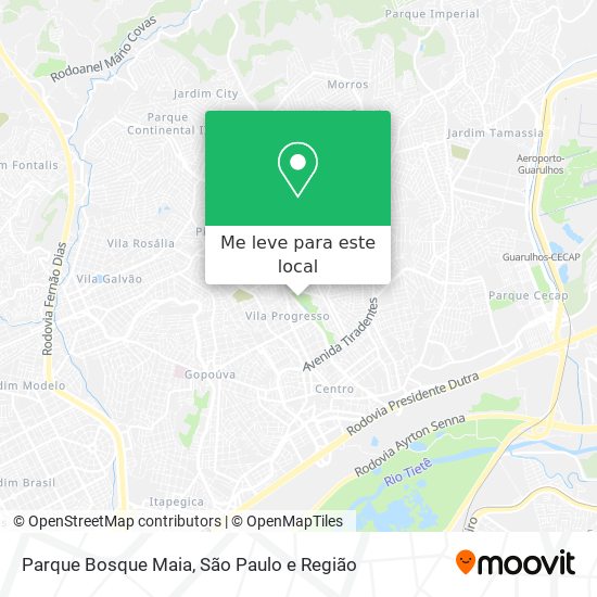 Parque Bosque Maia mapa