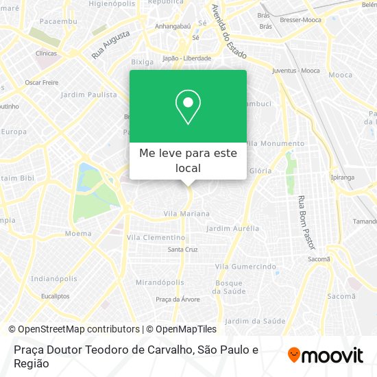 Praça Doutor Teodoro de Carvalho mapa