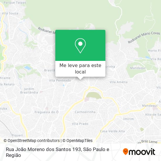 Rua João Moreno dos Santos 193 mapa