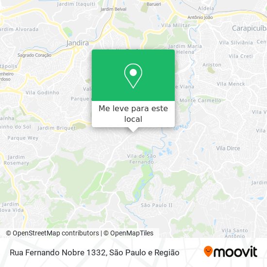 Rua Fernando Nobre 1332 mapa
