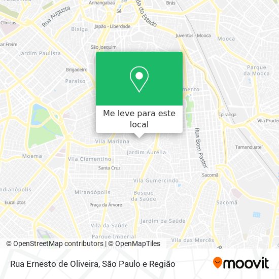 Rua Ernesto de Oliveira mapa