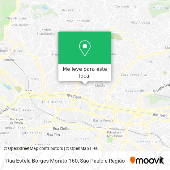 Rua Estela Borges Morato 160 mapa