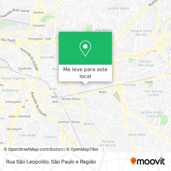 Rua São Leopoldo mapa