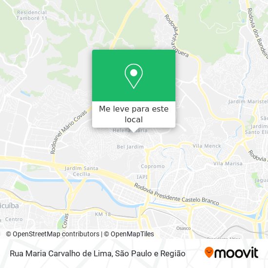 Rua Maria Carvalho de Lima mapa