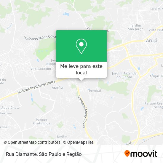 Rua Diamante mapa