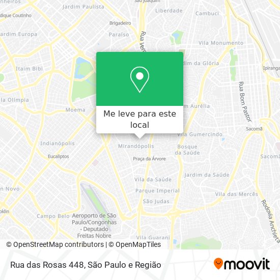 Rua das Rosas 448 mapa