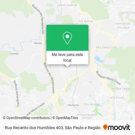 Rua Recanto dos Humildes 403 mapa