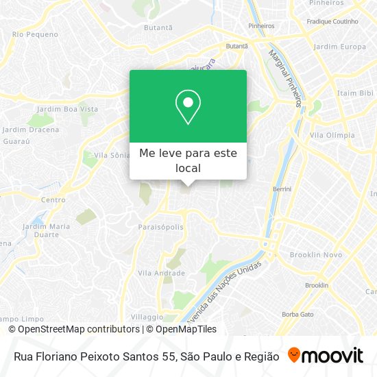 Rua Floriano Peixoto Santos 55 mapa