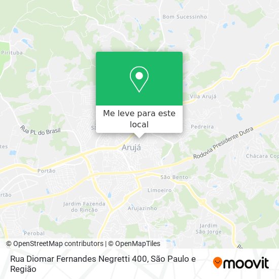 Rua Diomar Fernandes Negretti 400 mapa