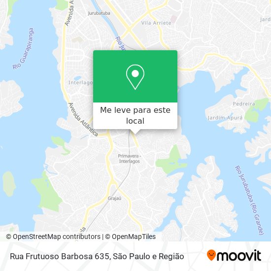 Rua Frutuoso Barbosa 635 mapa