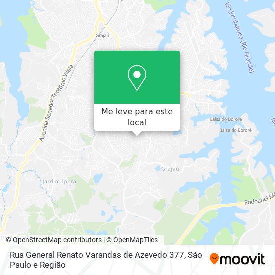 Rua General Renato Varandas de Azevedo 377 mapa