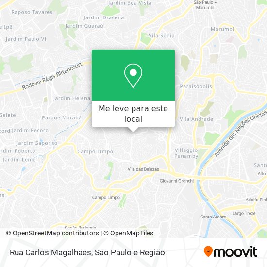 Rua Carlos Magalhães mapa