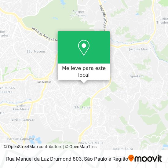 Rua Manuel da Luz Drumond 803 mapa