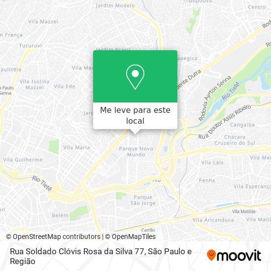 Rua Soldado Clóvis Rosa da Silva 77 mapa