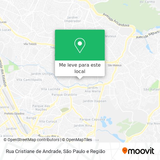 Rua Cristiane de Andrade mapa