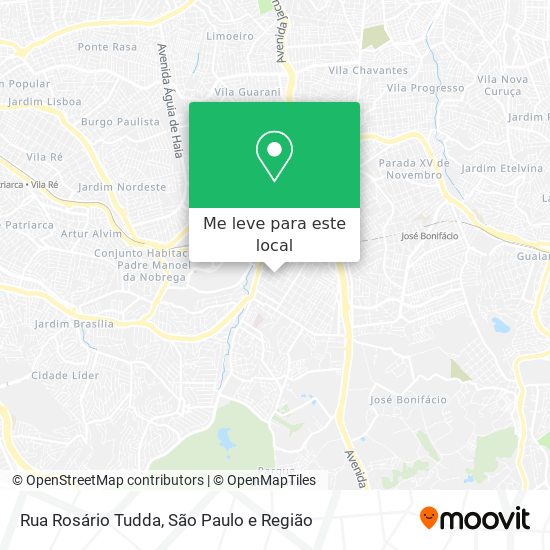 Rua Rosário Tudda mapa