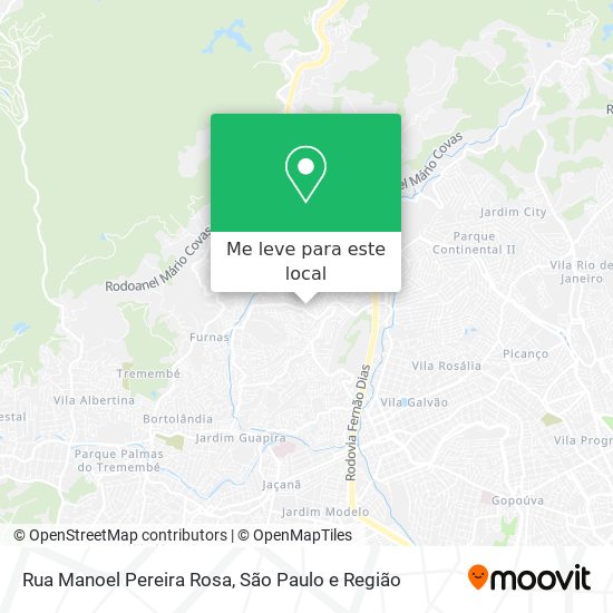 Rua Manoel Pereira Rosa mapa