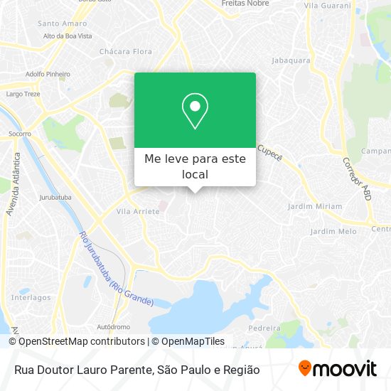Rua Doutor Lauro Parente mapa