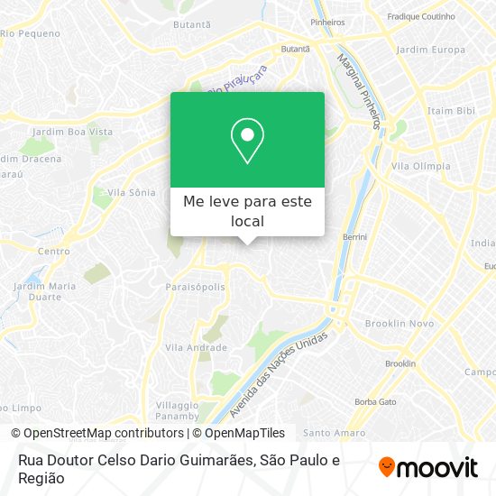 Rua Doutor Celso Dario Guimarães mapa