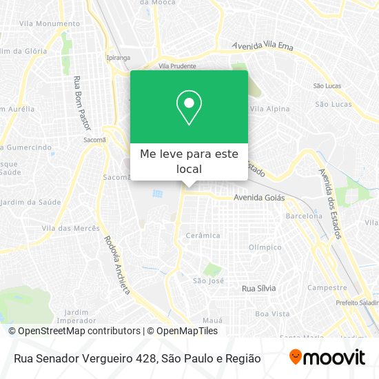 Rua Senador Vergueiro 428 mapa