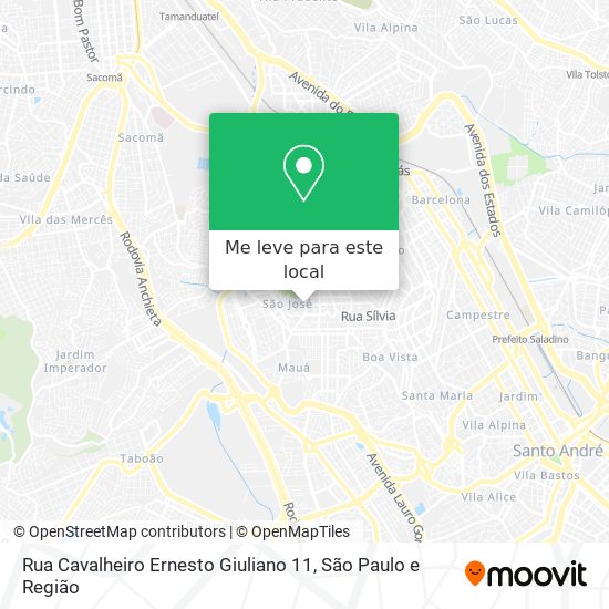 Rua Cavalheiro Ernesto Giuliano 11 mapa