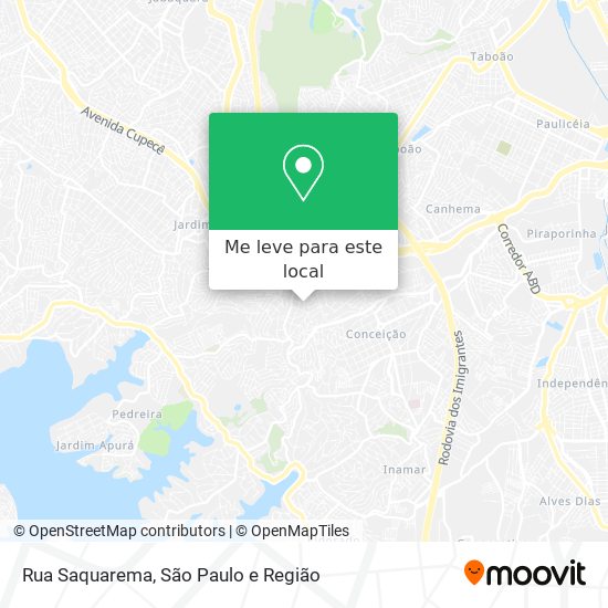 Rua Saquarema mapa