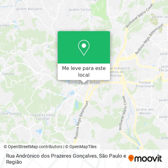Rua Andrônico dos Prazeres Gonçalves mapa