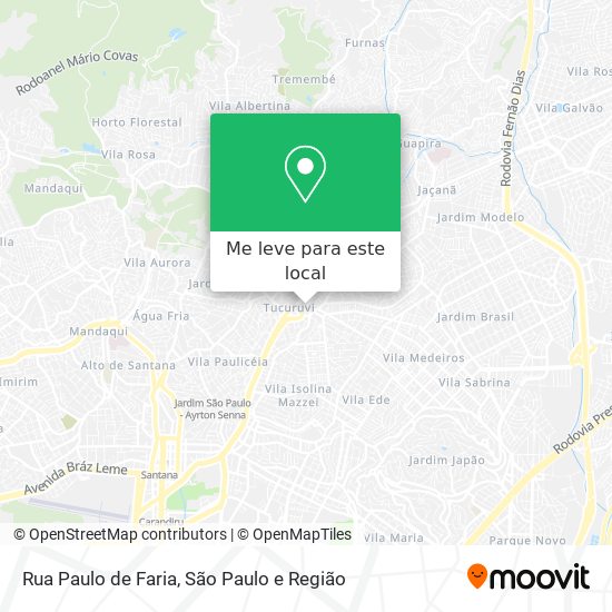 Rua Paulo de Faria mapa