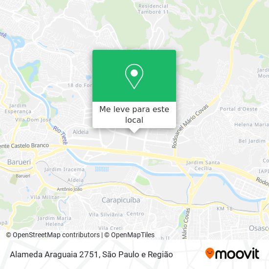 Alameda Araguaia 2751 mapa