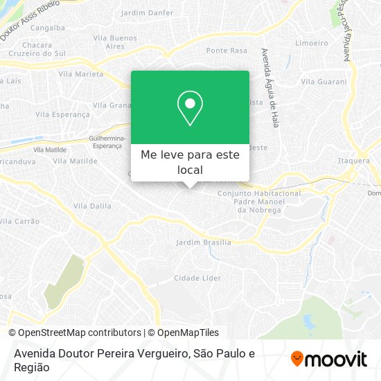 Avenida Doutor Pereira Vergueiro mapa