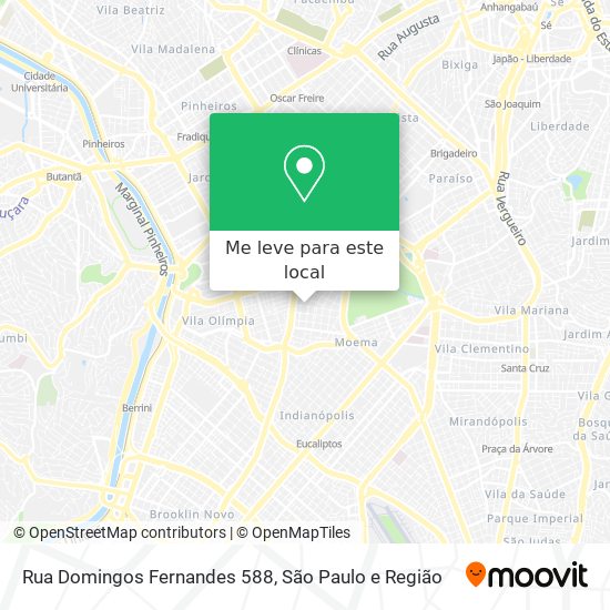 Rua Domingos Fernandes 588 mapa