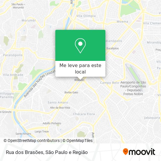 Rua dos Brasões mapa