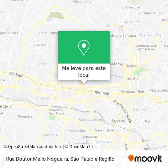 Rua Doutor Mello Nogueira mapa