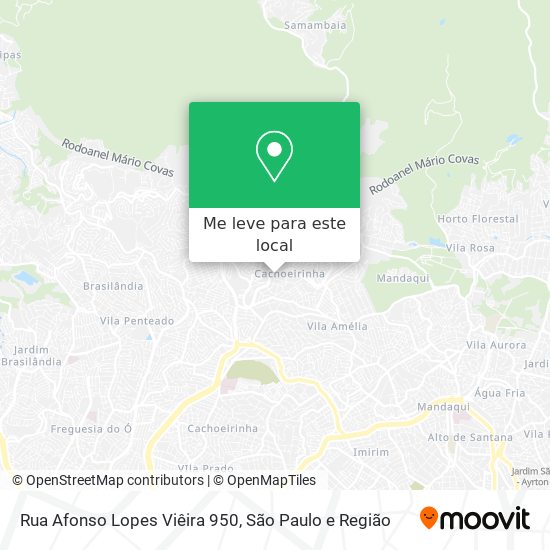 Rua Afonso Lopes Viêira 950 mapa