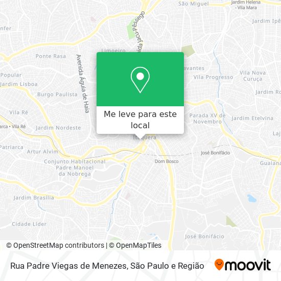 Rua Padre Viegas de Menezes mapa