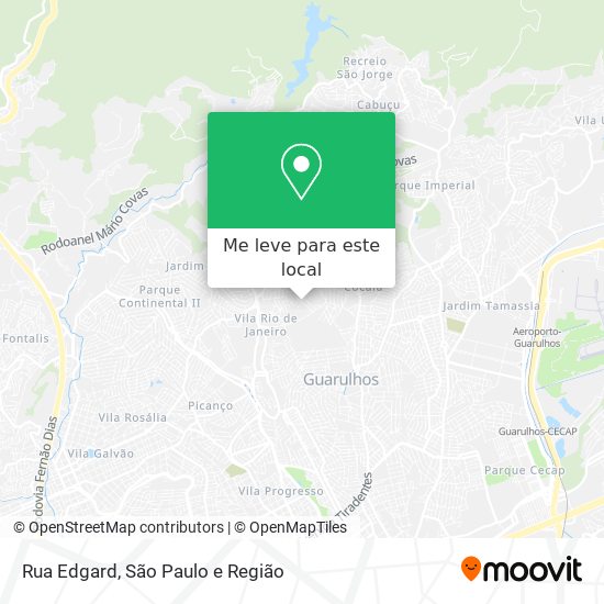 Rua Edgard mapa