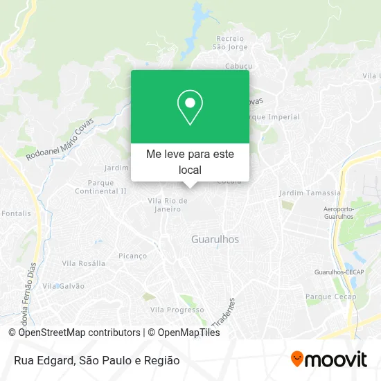 Rua Edgard mapa